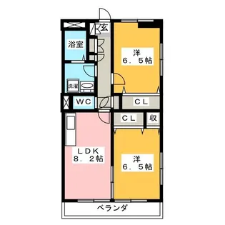 ヴェルドーネ【1階】の間取り