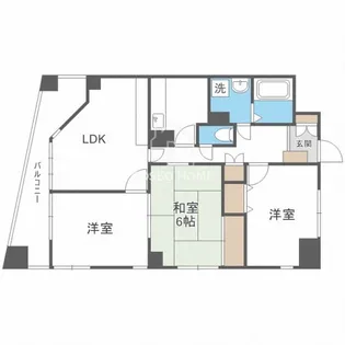 大阪府大阪市天王寺区大道2【マンション】の間取り