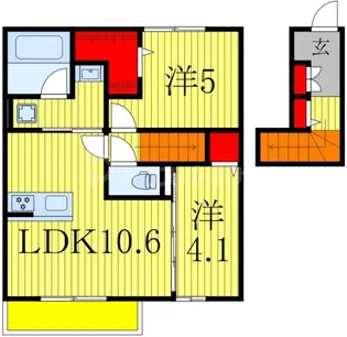 フローラ【2階】の間取り