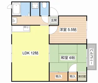 滋賀県守山市下之郷3【アパート】の間取り