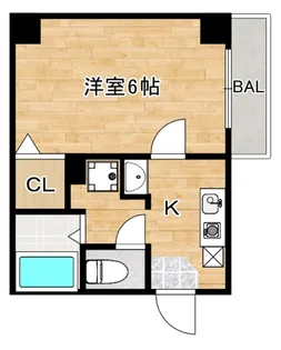 大阪府大阪市東住吉区桑津1【マンション】の間取り
