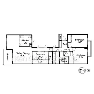 アルファス【2階】の間取り
