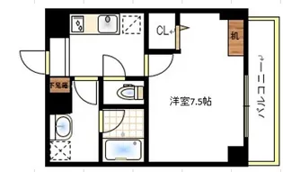 グランヒルズ西古松【10階】の間取り