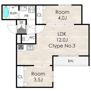 AVANTIO ASAKAYAMA【1階】の間取り