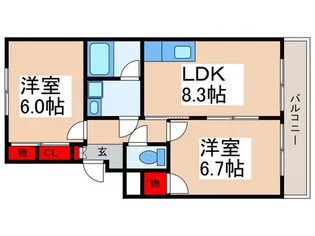 SUNCTY HIKOTA A-1【1階】の間取り