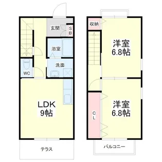 静岡県浜松市中央区幸4【一戸建】の間取り