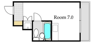 岡山県岡山市北区奉還町2【マンション】の間取り