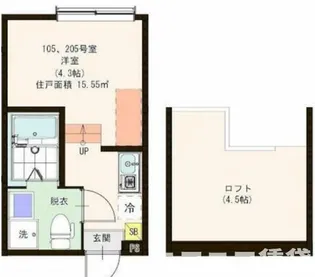 ハーモニーテラス・Alivio【1階】の間取り