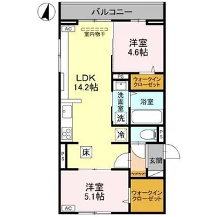 新潟県新潟市中央区鐙2【アパート】の間取り