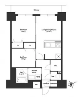 BPRレジデンス門前仲町【11階】の間取り