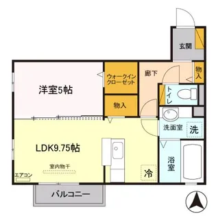 リュミエールB【2階】の間取り