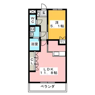 グランコート【2階】の間取り