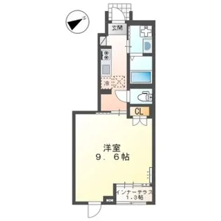 ペント・リブレ【1階】の間取り