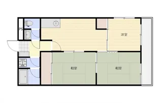 東讃ハイツ【1階】の間取り