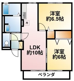 千葉県茂原市東郷【アパート】の間取り
