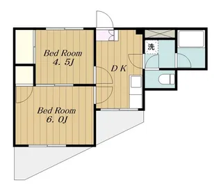 サンハイツ妻田【3階】の間取り
