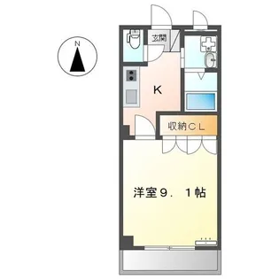 愛知県名古屋市守山区川村町【アパート】の間取り