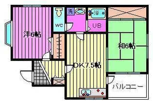 サンヒルズ本太【1階】の間取り