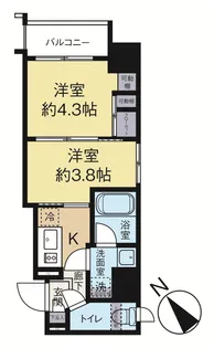 アイルプレミアム駒込【6階】の間取り
