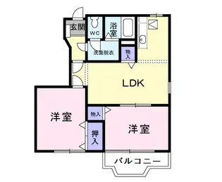 ハピネスII【1階】の間取り