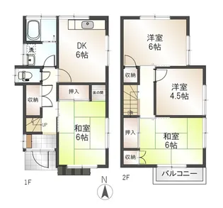埼玉県所沢市大字山口【一戸建】の間取り
