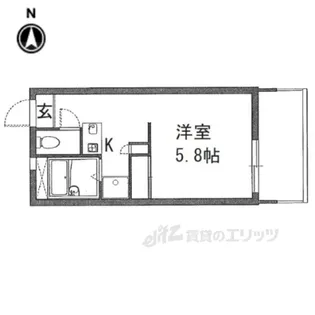 レオパレスハートピア15【3階】の間取り