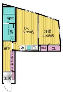 クリオ ラモード神楽坂【4階】の間取り