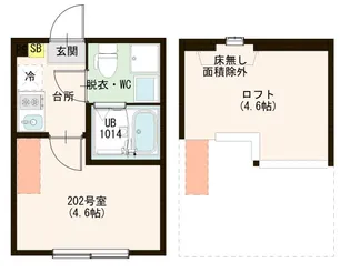 ハーモニーテラス東四つ木VI【2階】の間取り