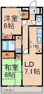 シャトー・ブランヴェール【3階】の間取り