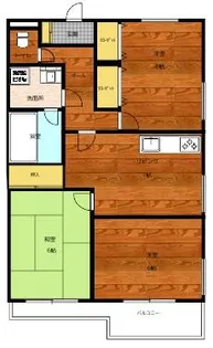 ディアコート6番館【1階】の間取り