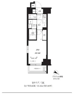 プライマル巣鴨【11階】の間取り