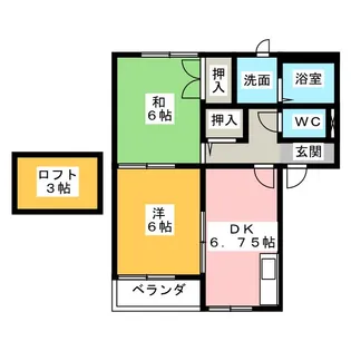 FOR YOU B棟【2階】の間取り