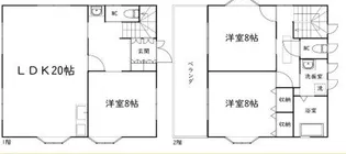 静岡県浜松市中央区若林町【一戸建】の間取り