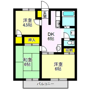サンガーデン浦野【2階】の間取り