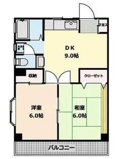 ホワイトマンション【2階】の間取り