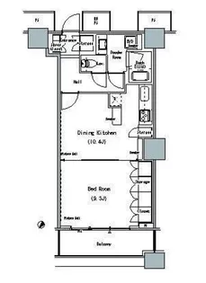 THE TOKYO TOWERS MIDTOWER【28階】の間取り