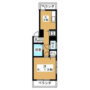 ベルフォレスト【2階】の間取り