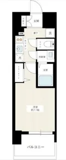 プレサンスジェネ浅草WEST【5階】の間取り