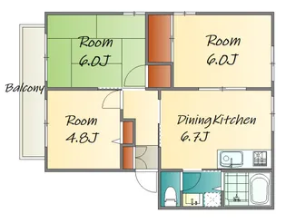 広島県広島市佐伯区隅の浜3【アパート】の間取り