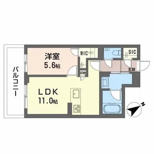 ラウンドアバウト安城【2階】の間取り