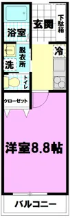神奈川県茅ヶ崎市小和田2【アパート】の間取り