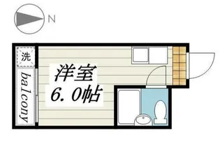 東京都渋谷区幡ヶ谷2【マンション】の間取り