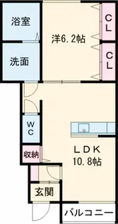 コメットチバO【1階】の間取り
