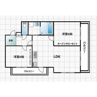 アーバンヴィラ覚王山【1階】の間取り