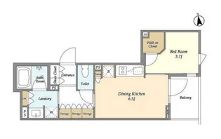 東京都渋谷区恵比寿南3【マンション】の間取り