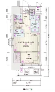 ソルテラスOSAKA EAST GATE【5階】の間取り