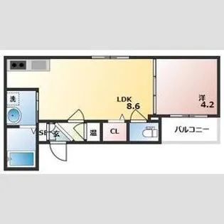 GRANDIR湊【1階】の間取り