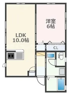 熊本県熊本市西区上代1【アパート】の間取り