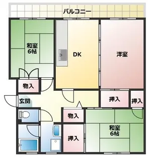 熊本県熊本市東区健軍1【アパート】の間取り