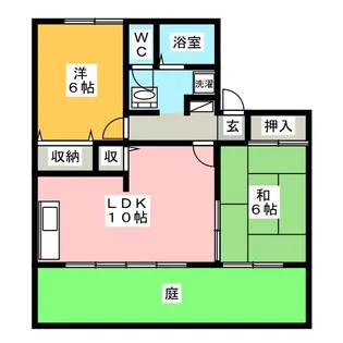 エントピア御望F【1階】の間取り